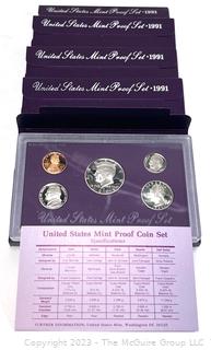 United States Mint 1981 Uncirculated Proof Set (x5)