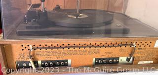 Montgomery Ward Airline FM AM FM Stereo 8 Track And Record Player