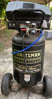 Craftsman Air Compressor 20 gallon 3.5 hp Model 919.167770, 175 psi max. Works.  Mobile