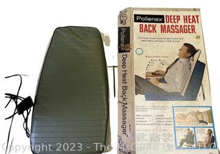 Vintage Pollenex Deep Heat Back Massager & Attachments Original Box No. B-151