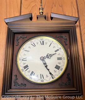 Wall Clock. Untested. Clock Frame measures 14.5" Tall