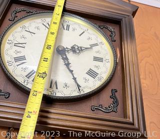 Wall Clock. Untested. Clock Frame measures 14.5" Tall