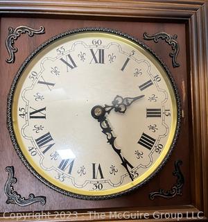 Wall Clock. Untested. Clock Frame measures 14.5" Tall