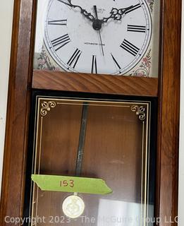 Verichron Quartz Westminster Chime Wall Clock. Untested. 11 x 29"