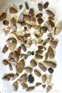 Group of Flint Arrowheads and Fragments 