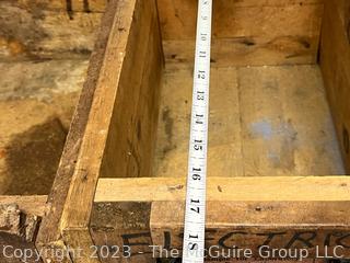 (2) Two "Explosives" Wood Crates with Metal Handles