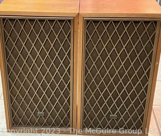 Pair of Tandy Company Radio Shack NOVA-8B Walnut Cabinet Speakers  