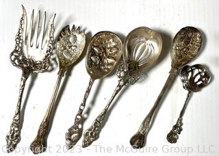 Sterling Silver Flatware Set.  1915g of sterling.  1123g of weighted sterling 