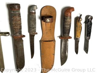 Collection of Hunting and Pocket Knives