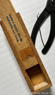 Group of Tools including EM-D-KAY Key Pin Decoder made by Standard Gage Co., Poughkeepsie, NY