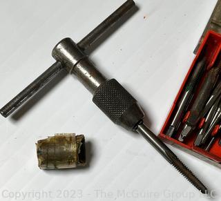 Group of Tools including EM-D-KAY Key Pin Decoder made by Standard Gage Co., Poughkeepsie, NY