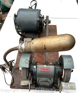 Vintage Shop Built Grinder 