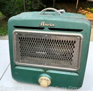 Arvin Space Heater. Working. Measures 16W x 9D x 15.5H"