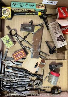 Group of Tools including a Few Dozen Small Nicholson Metal Files