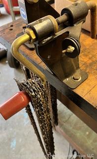 Commercial Chain Saw Sharpening Tools including Silvey Precision Chain Grinder made by Fasco Industries, Many Chains, New Grinder Wheels and Other Supplies