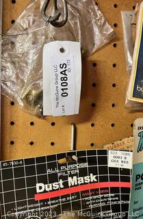 Shop Supplies (View All Photos in the Gallery) and Peg Board (if you wish to take from wall)