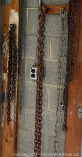 Iron Chains.  Various Sizes and Lengths. See all photos in the gallery