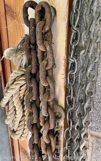 Iron Chains.  Various Sizes and Lengths. See all photos in the gallery