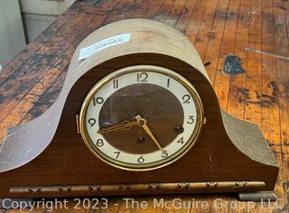 Welby German Wood Chiming Mantle Clock. Untested