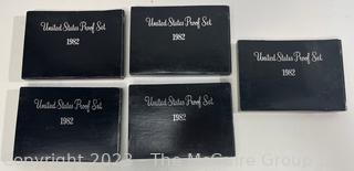 1982 United States Mint Proof Set (x5)