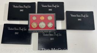 1982 United States Mint Proof Set (x5)