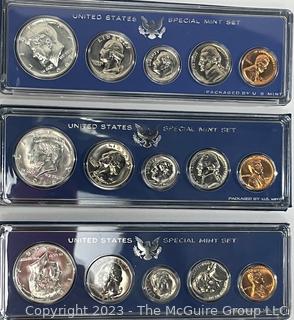 United States Mint Special Mint Set. 1966, 1966, 1967 (x3)