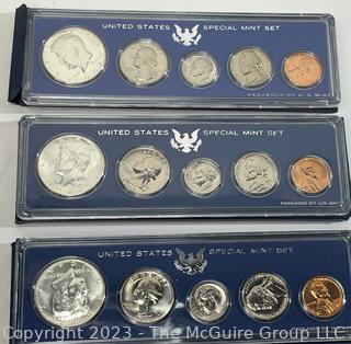 United States Mint Special Mint Set. 1966, 1966, 1967 (x3)