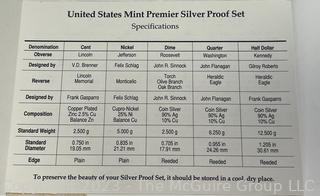 1994 United States Mint Premier Silver Proof Set (x2) (Note: Description Altered 6-28-23 @ 1:42pm ET)