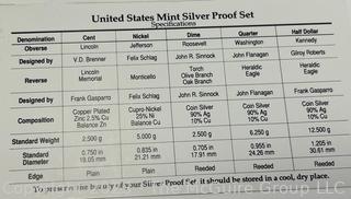 United States Mint Silver Proof Set 1998 (x5)