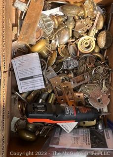 Large Assortment of Door Hardware and Mortise Locks