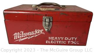 Milwaukee Heavy Duty Electric Hammer Drill in Metal Case. 13W x 9D x 5.5H"