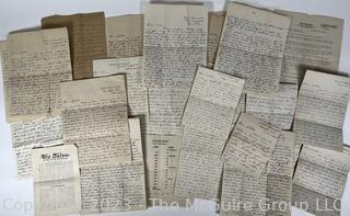 Group of WWI Military Wartime Letters & Ephemera