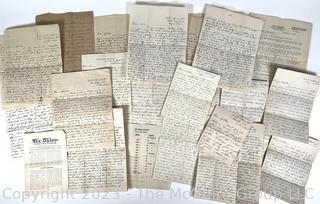 Group of WWI Military Wartime Letters & Ephemera