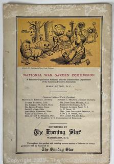 1919 WWI War Gardening Booklet Ephemera