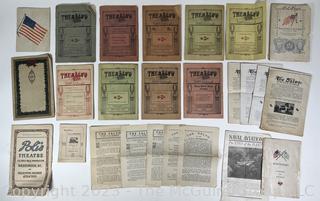 Collection of Ephemera Including Copies of the Salvo, the Magazine of the USS Pittsburgh 1919 - 1920. 