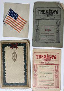 Collection of Ephemera Including Copies of the Salvo, the Magazine of the USS Pittsburgh 1919 - 1920. 