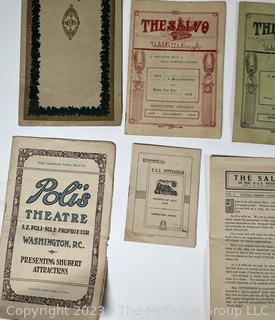 Collection of Ephemera Including Copies of the Salvo, the Magazine of the USS Pittsburgh 1919 - 1920. 