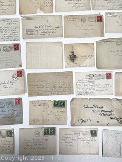 Collection of Letters and Stamps from the 1920's Ephemera Philately