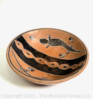 Native American Pottery Bowl and Lacquer Jewelry Box. 

