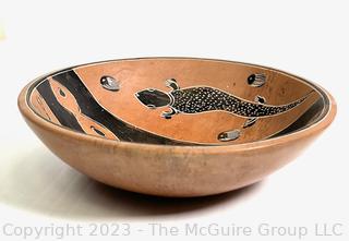 Native American Pottery Bowl and Lacquer Jewelry Box. 

