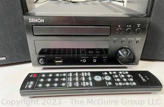 Denon D-M38 CD/AM/FM Micro Desktop Stereo System and Amazon Echo