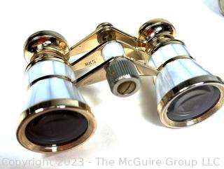 Set of Three (3) Opera Glasses Including Mother of Pearl by LeMaire, Paris