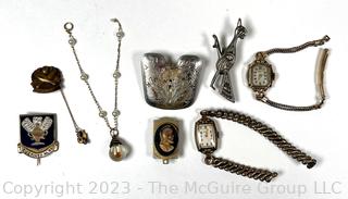 Group of Costume Jewelry and Watches