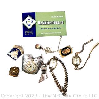 Group of Costume Jewelry and Watches