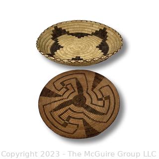 Two (2) Native America Sweet Grass Baskets