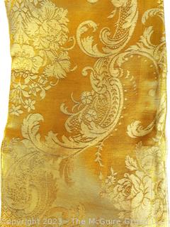 Two (2) Gold Damask Panels.  71" x 95"