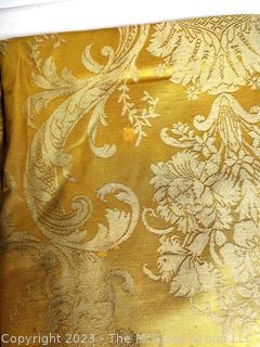 Two (2) Gold Damask Panels.  71" x 95"