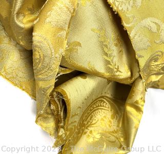 Two (2) Gold Damask Panels.  71" x 95"