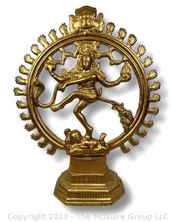 Large Metal Shiva The Lord of The Dance Statue.  24" tall