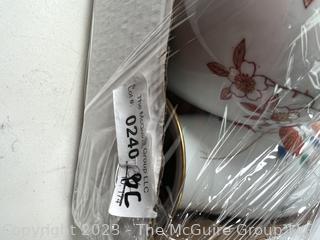 Five (5) Asian Painted Porcelain Vases and Ginger Jar